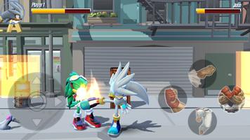 blue hedgehog beat 'em up captura de pantalla 2