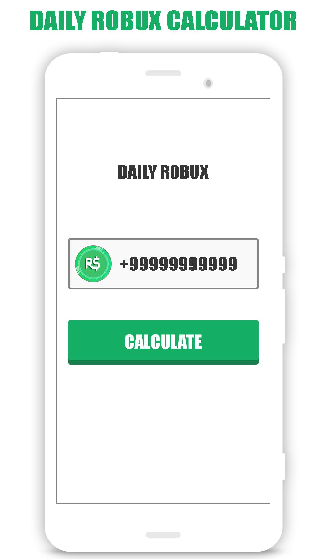 Free Robux Calculator For Roblox For Android Apk Download - roblox robux balance