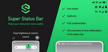 Super Status Bar: Personalizar