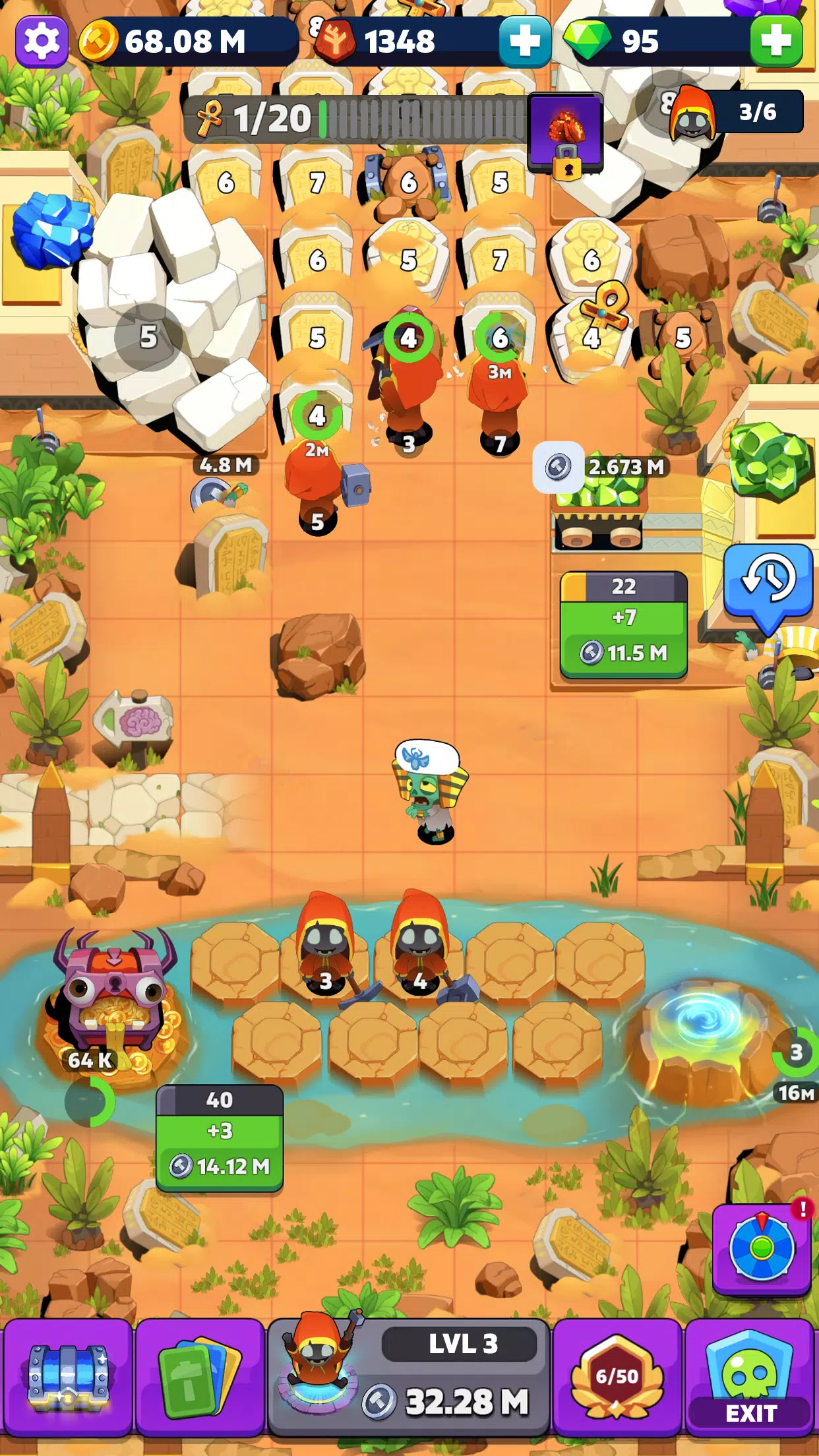 Tomb Miner – Idle Merge Tycoon