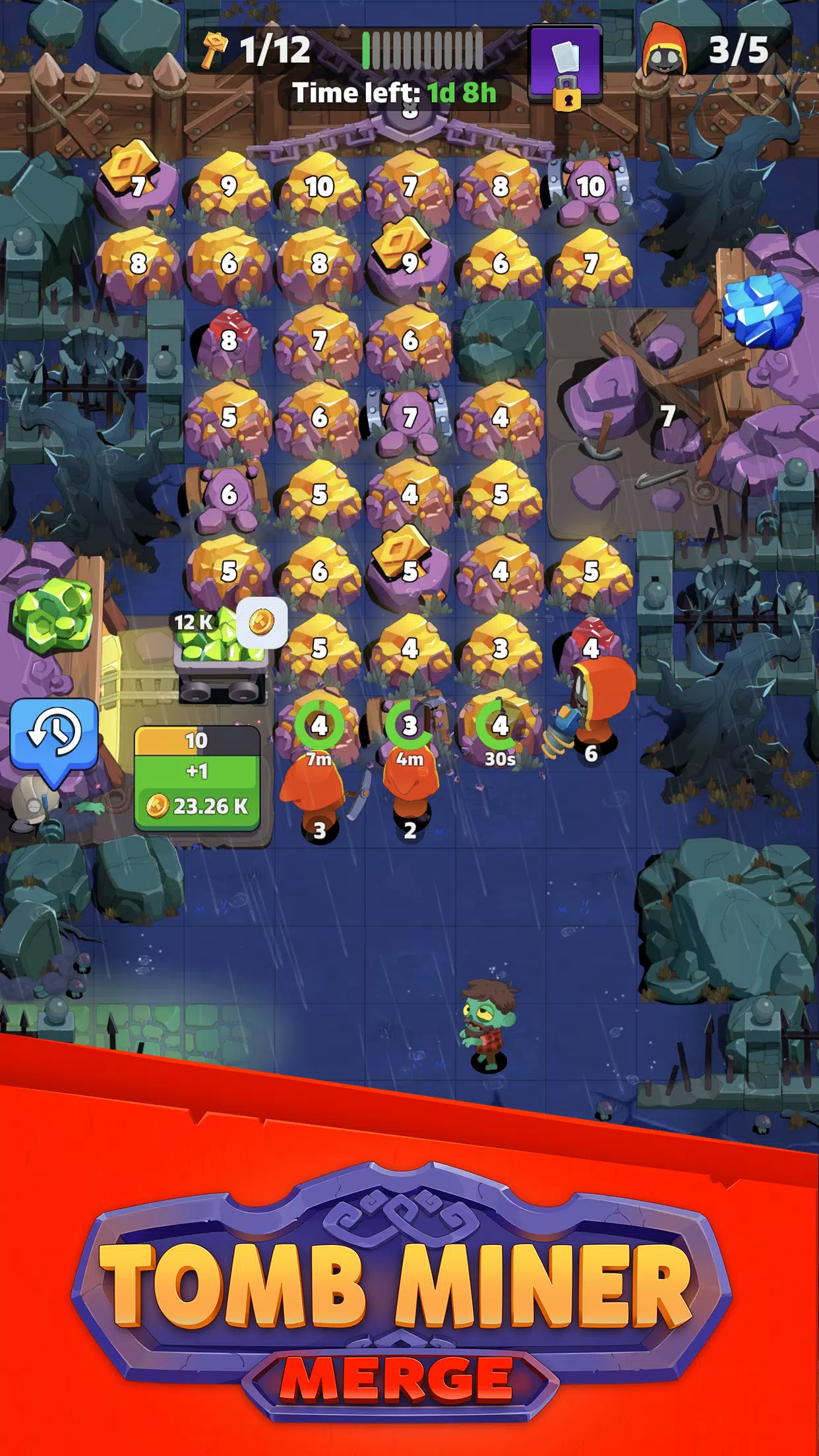 Tomb Miner – Idle Merge Tycoon