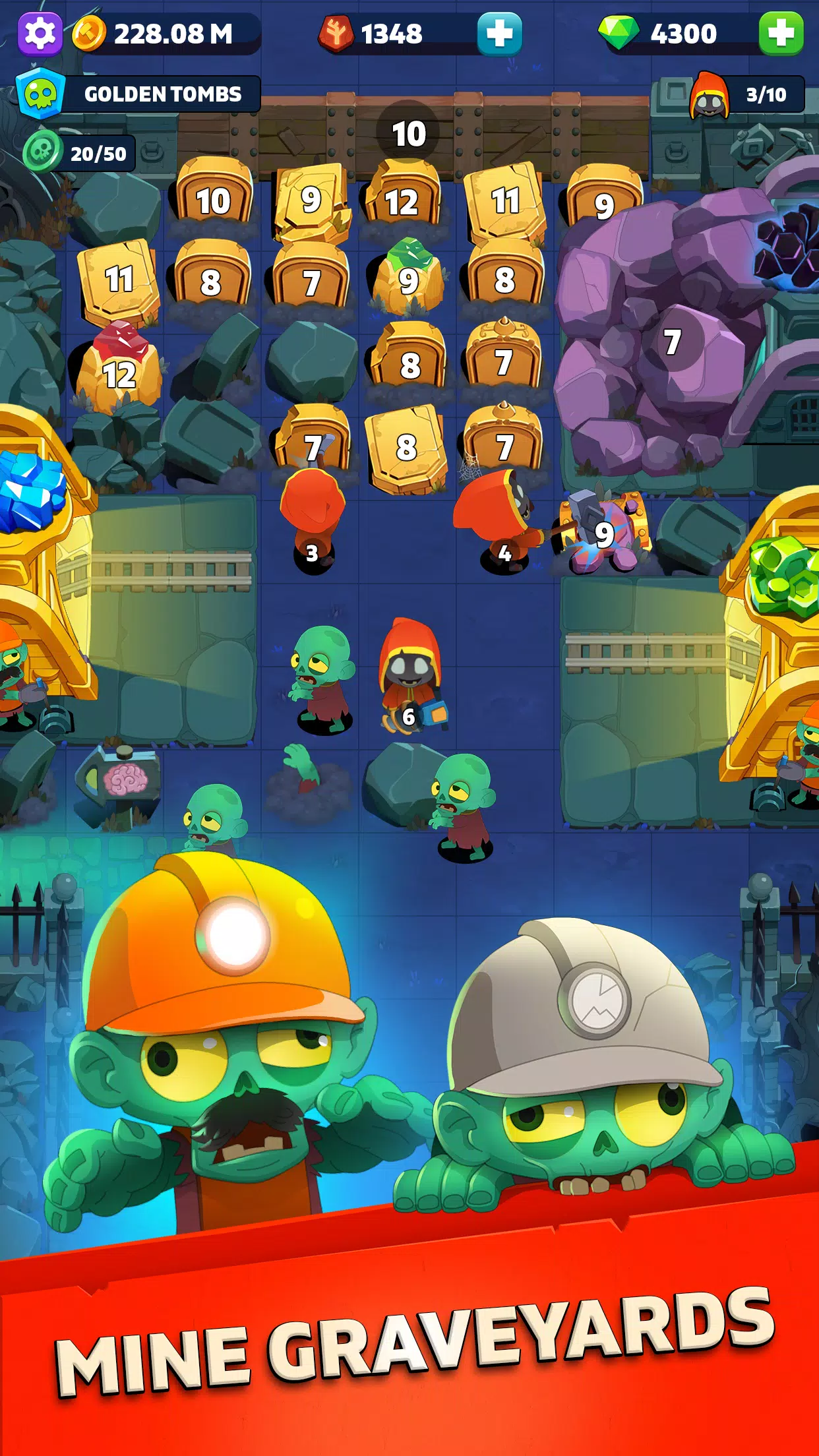 Tomb Miner – Idle Merge Tycoon