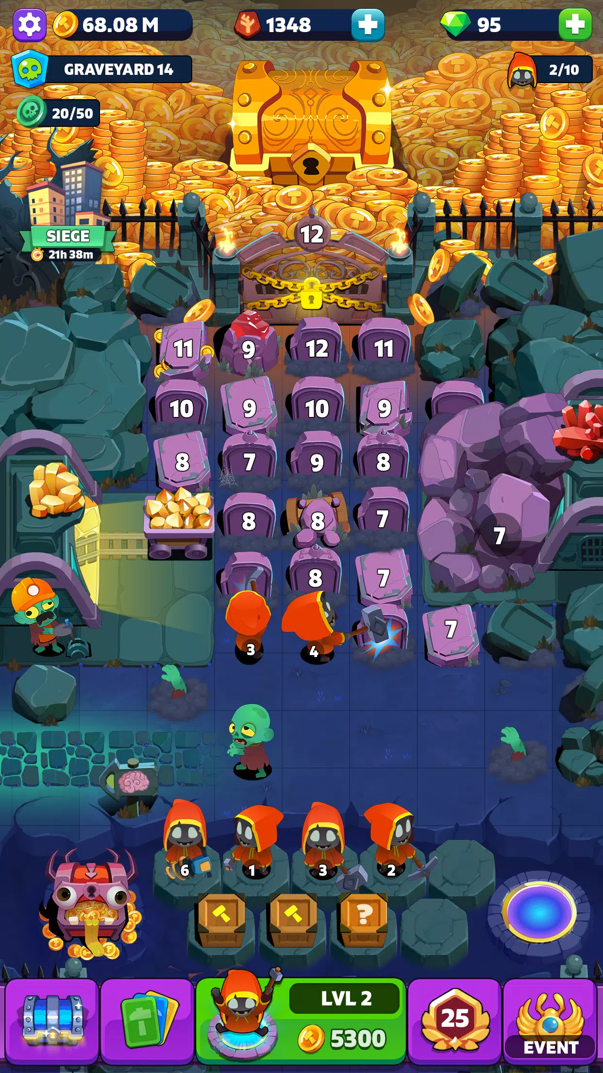 Tomb Miner – Idle Merge Tycoon