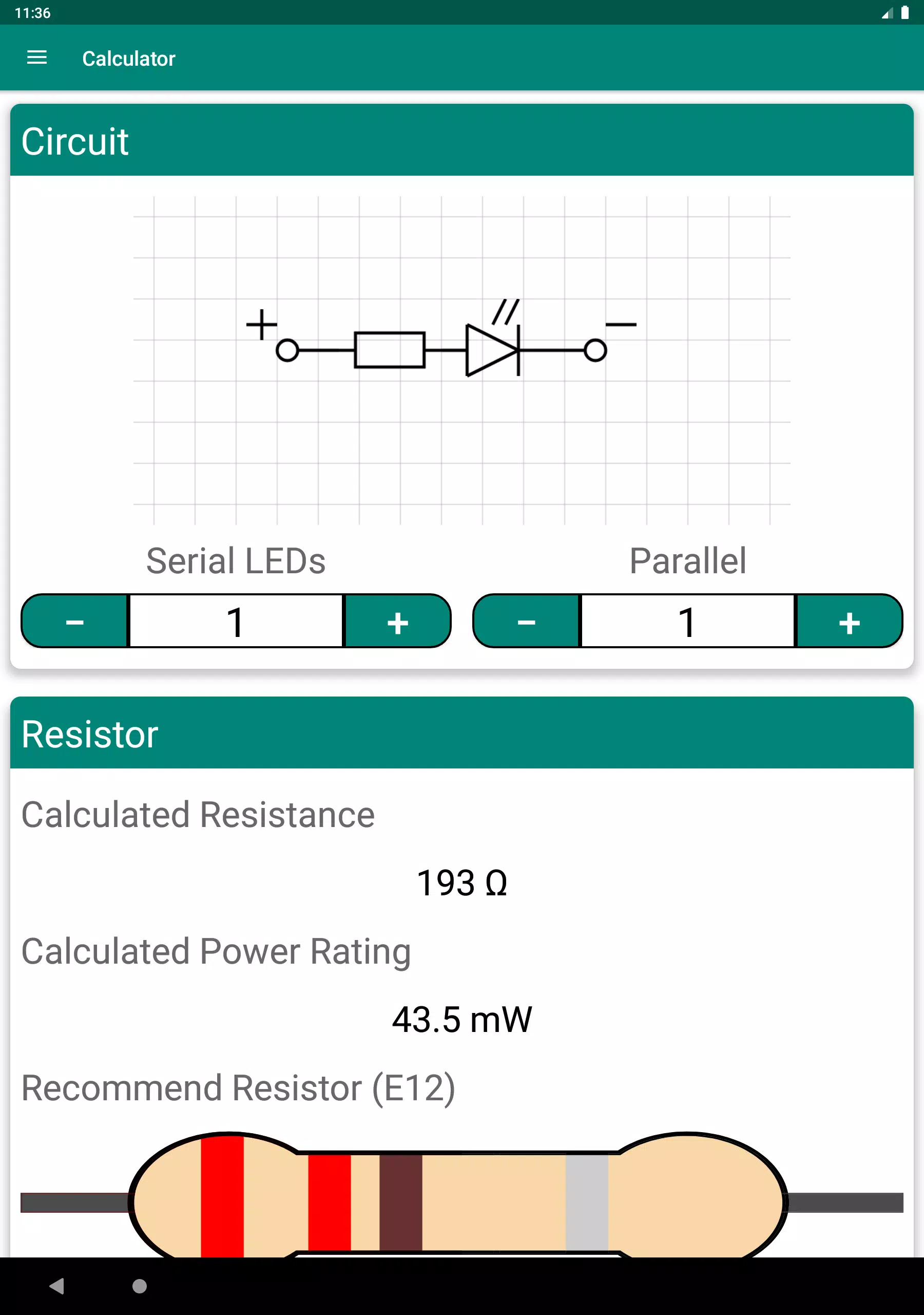 LED Widerstand - Rechner APK für Android herunterladen