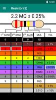 抵抗器カラーコード-計算機 スクリーンショット 1