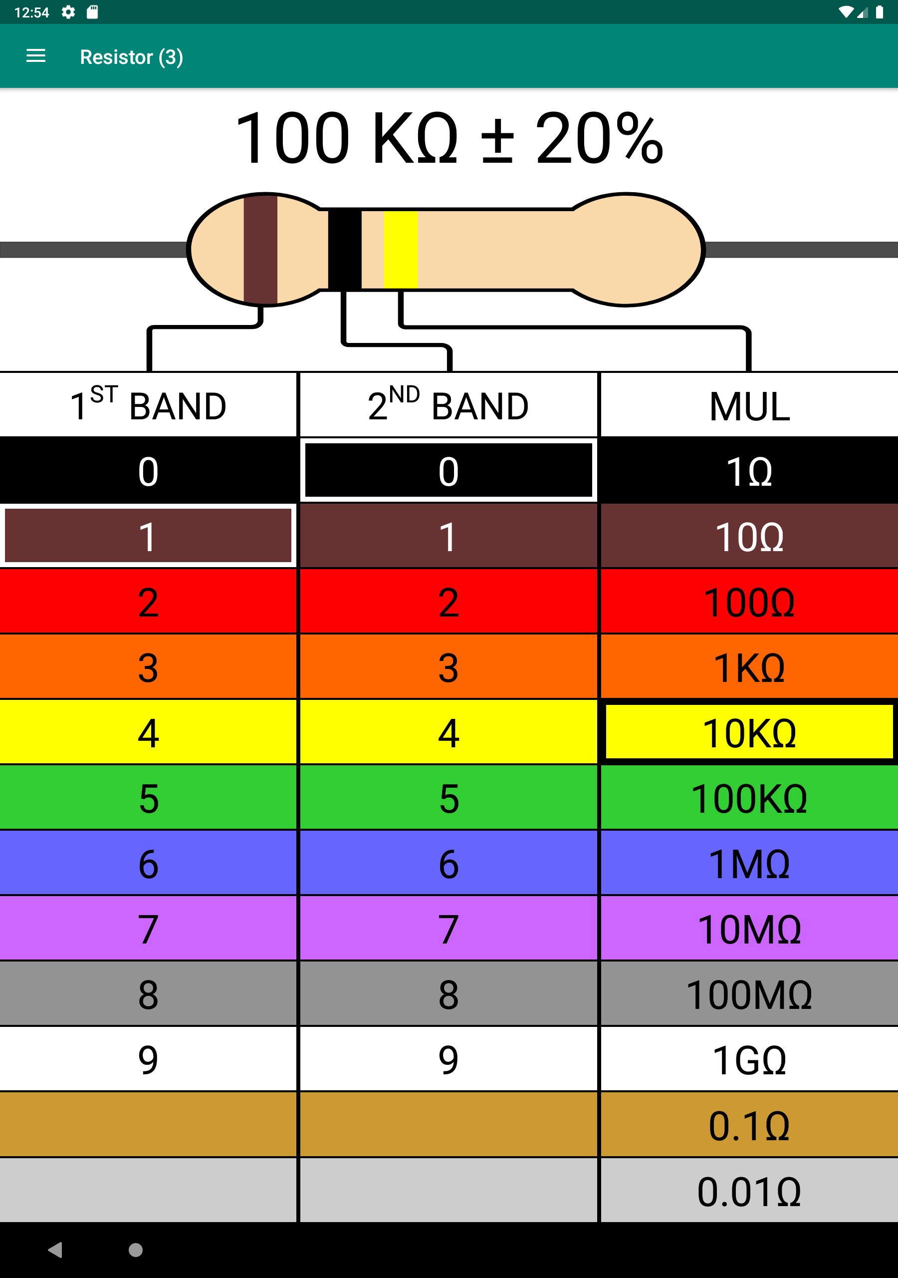 Widerstandsfarbcode - Rechner APK 1.1 für Android herunterladen – Die  neueste Verion von Widerstandsfarbcode - Rechner APK herunterladen -  APKFab.com