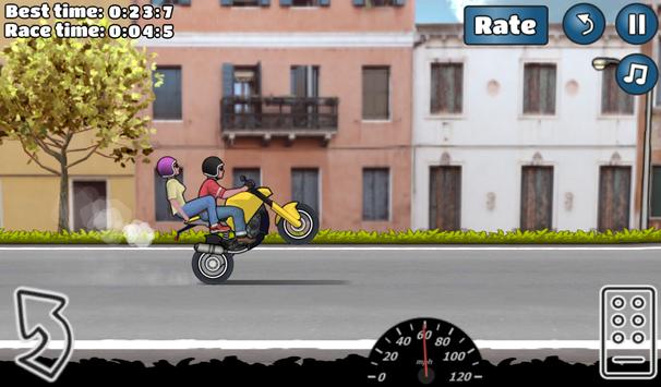 Pop wheelie dan jangan biarkan roda depan menyentuh tanah Wheelie Challenge v1.47