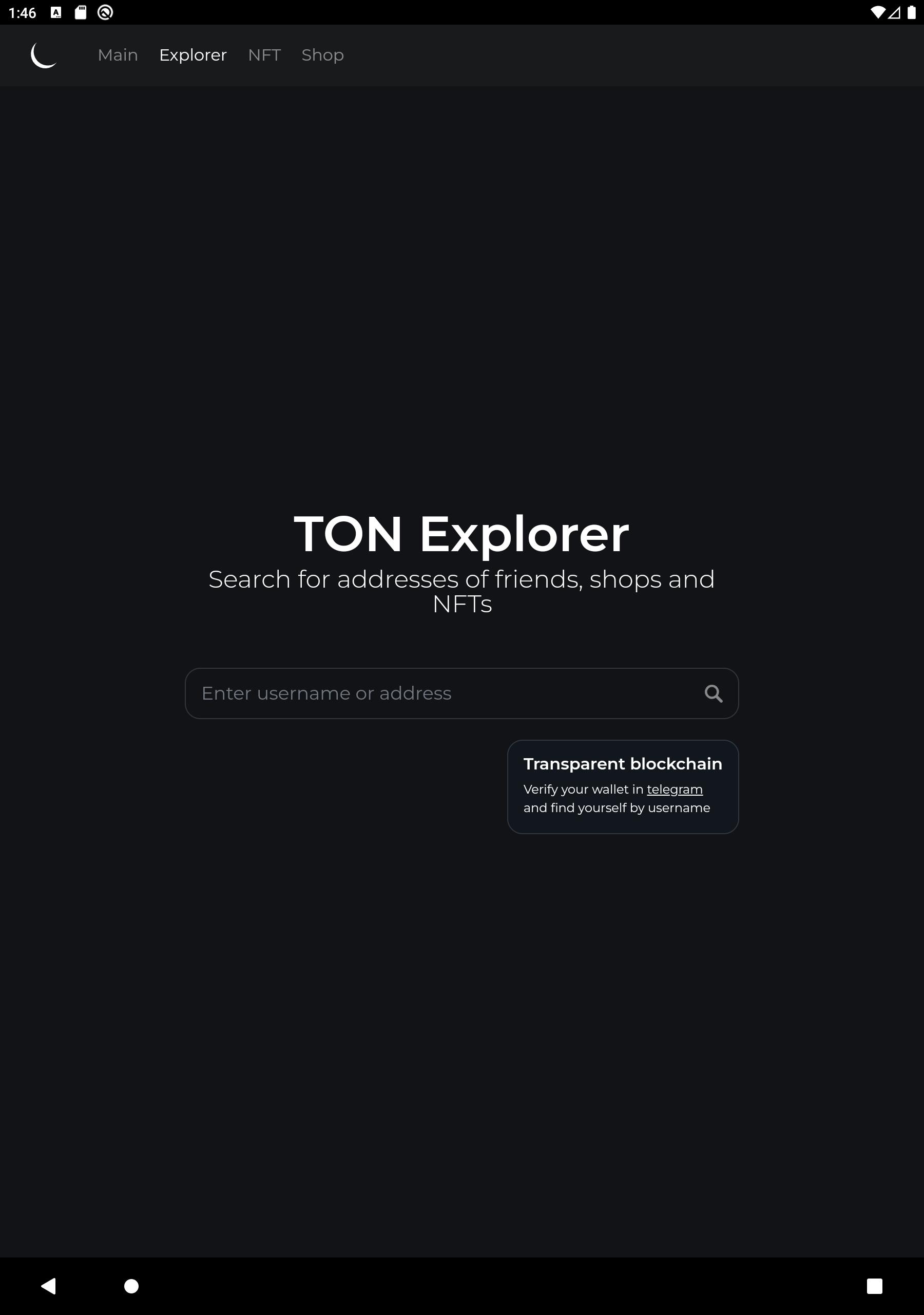 Ton explorer