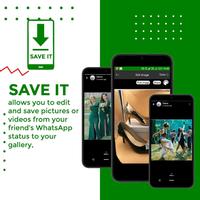 3 Schermata SaveIt WhatsApp status saver & Editor