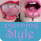 Piercing na língua ícone