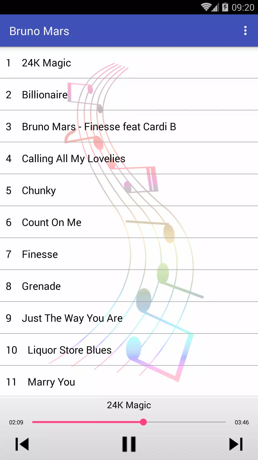 Bruno Mars MP3 Music Songs APK for Android Download