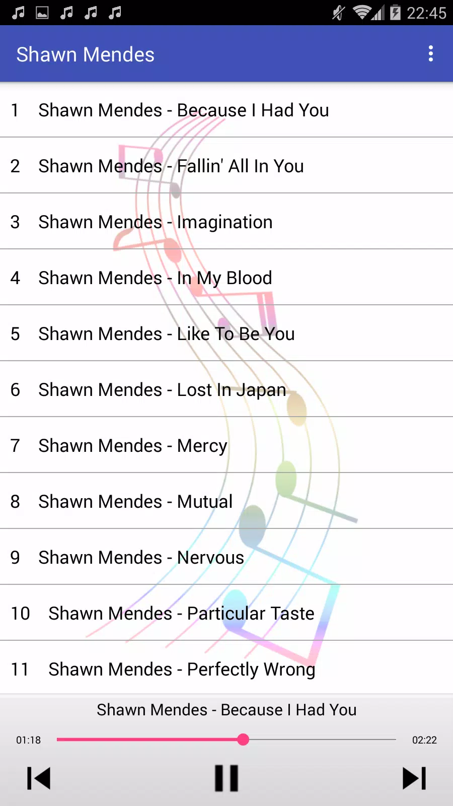 Shawn Mendes MP3 Music Songs APK voor Android Download