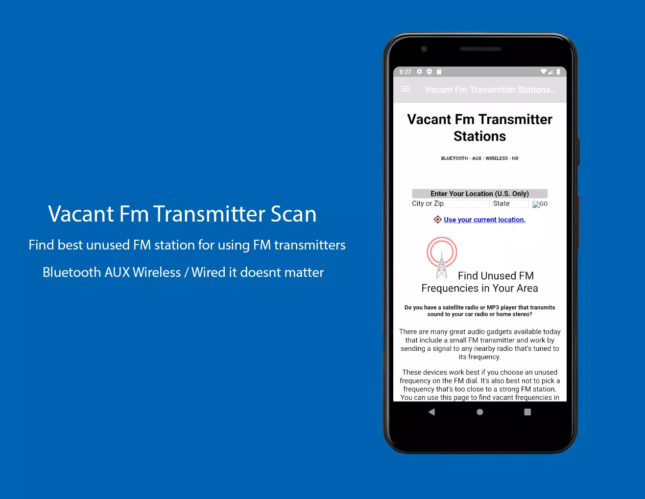 Vacant Fm Transmitter Station Scanner APK for Android Download