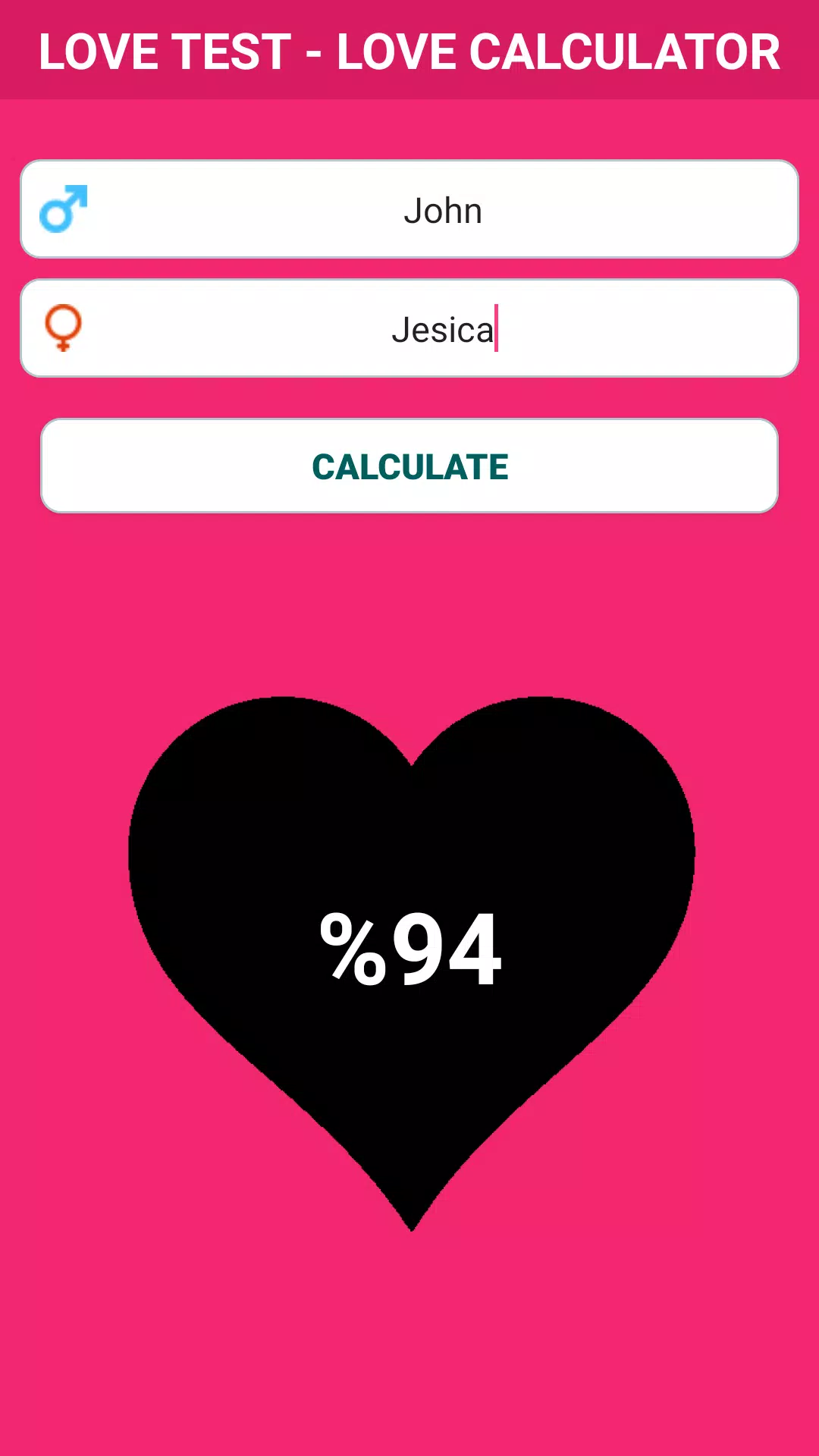 Run True Love Calculator Test::Appstore for Android