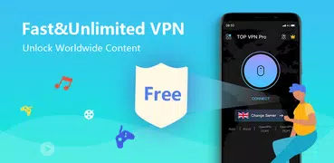 Top VPN Pro - Fast, Secure & Free Unlimited Proxy