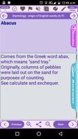 Etymology: Get the History of +1200 English Words Ekran Görüntüsü 1