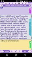 Etymology: Get the History of +1200 English Words Ekran Görüntüsü 3