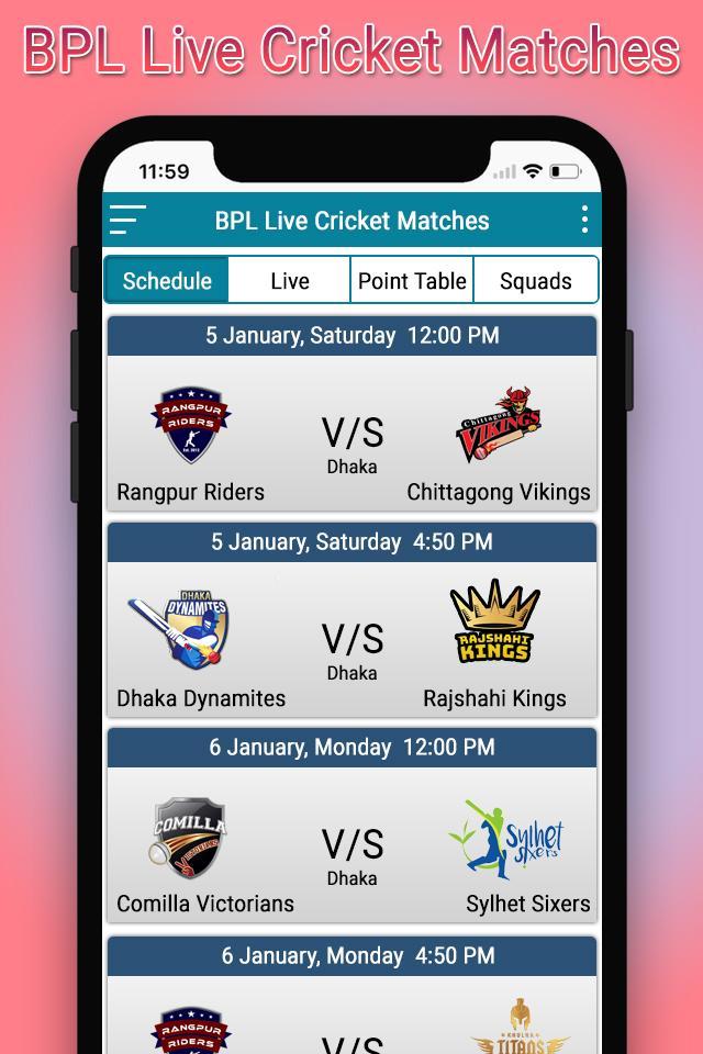 Bpl live cricket