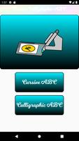 Cursive Calligraphic ABC Cartaz