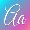 Einfache kursive Handschrift