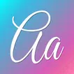 Einfache kursive Handschrift