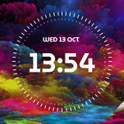 Clock Wallpaper with Date آئیکن