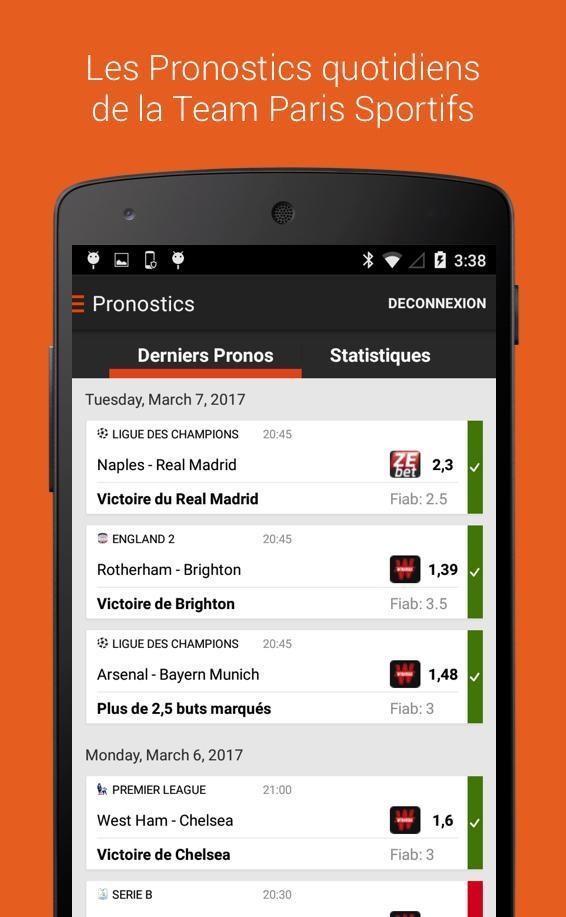 Paris Sportif - Pronostics for Android - APK Download