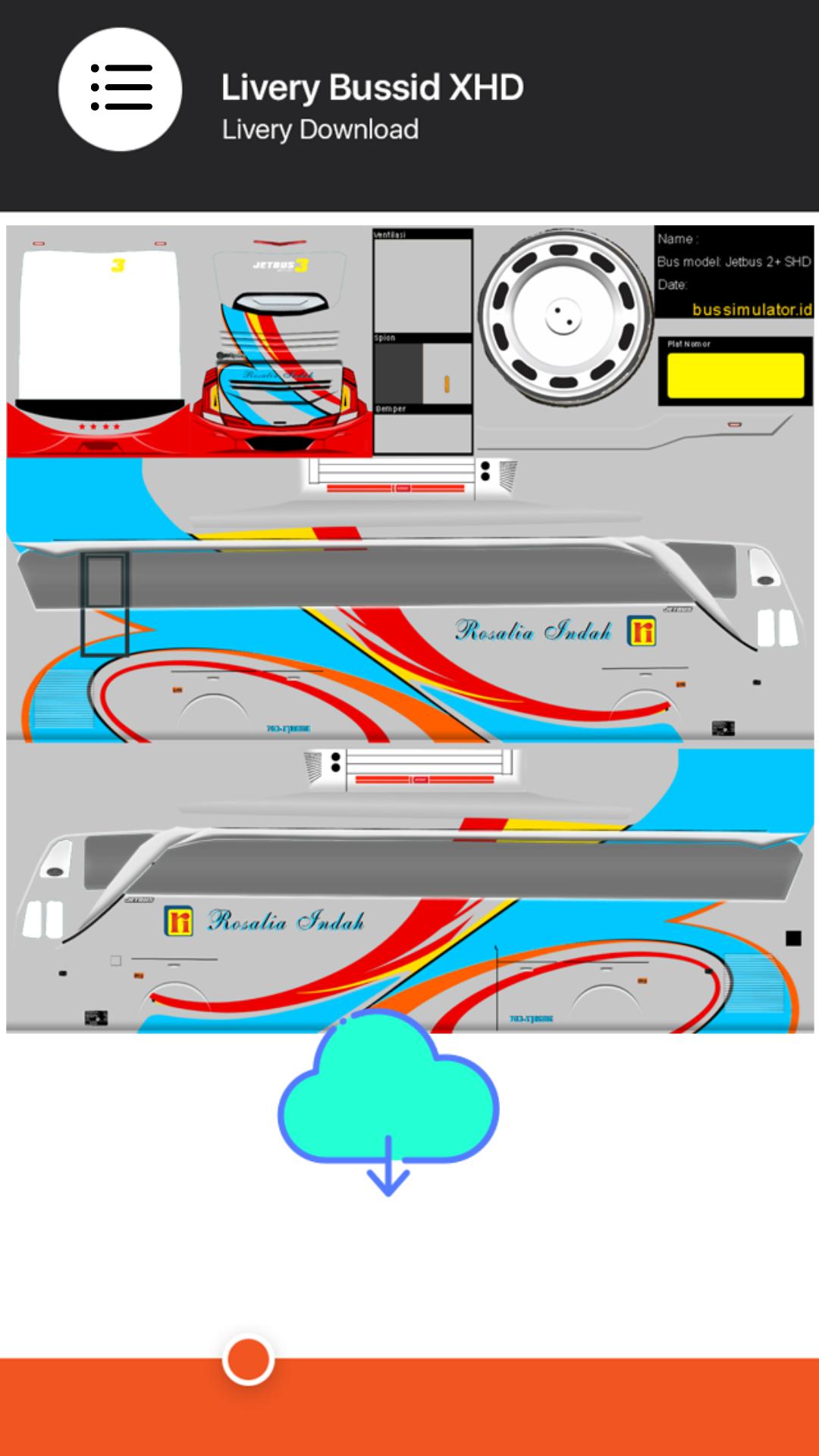 Livery Rosalia Indah Jetbus Hd 2 Bussid - livery truck
