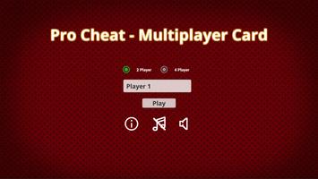 Pro Cheat - Multiplayer Card Game Cartaz