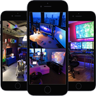 Gaming Setup | Room Ideas Wallpaper HD 2019 آئیکن