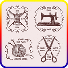Embroidery pattern आइकन