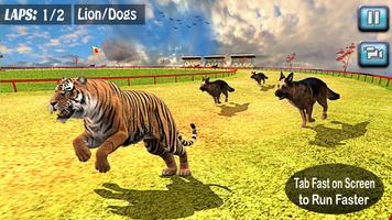 Dog Games : Wild Animal Racing Game 2021 captura de pantalla 1