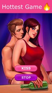 برنامه‌نما Kiss Kiss: Spin the Bottle عکس از صفحه
