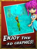 Mermaid Adventure for kids 3D syot layar 3