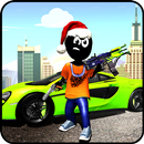 Stickman Rope Hero Shooter: Stickman Gangster Game-APK
