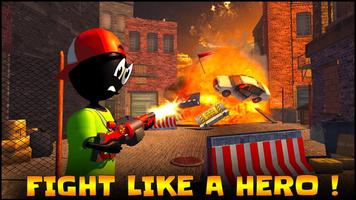 shooter de herói de corda: jogo de gangster imagem de tela 2