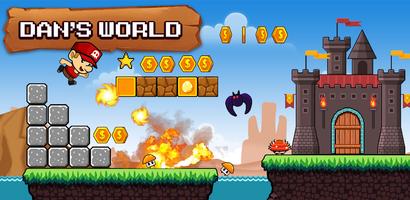 Super Dan's World - Run Game ポスター