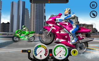 自行车游戏：驾驶游戏 - 摩托车赛车游戏 截图 2