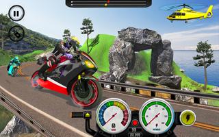 自行车游戏：驾驶游戏 - 摩托车赛车游戏 截图 3