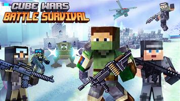 Cube Wars Battle Survival постер