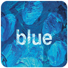 Blauwe achtergronden-icoon