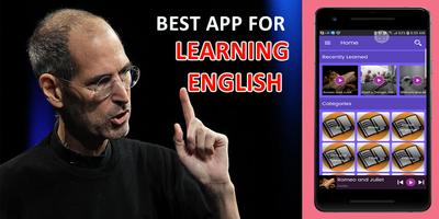 الاستماع الانجليزية الملصق