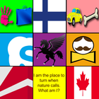 Riddles Flags Emoji  Shadow - Multiple Quiz icône