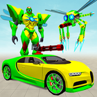 Flying Dragonfly Robot Car Transformation أيقونة