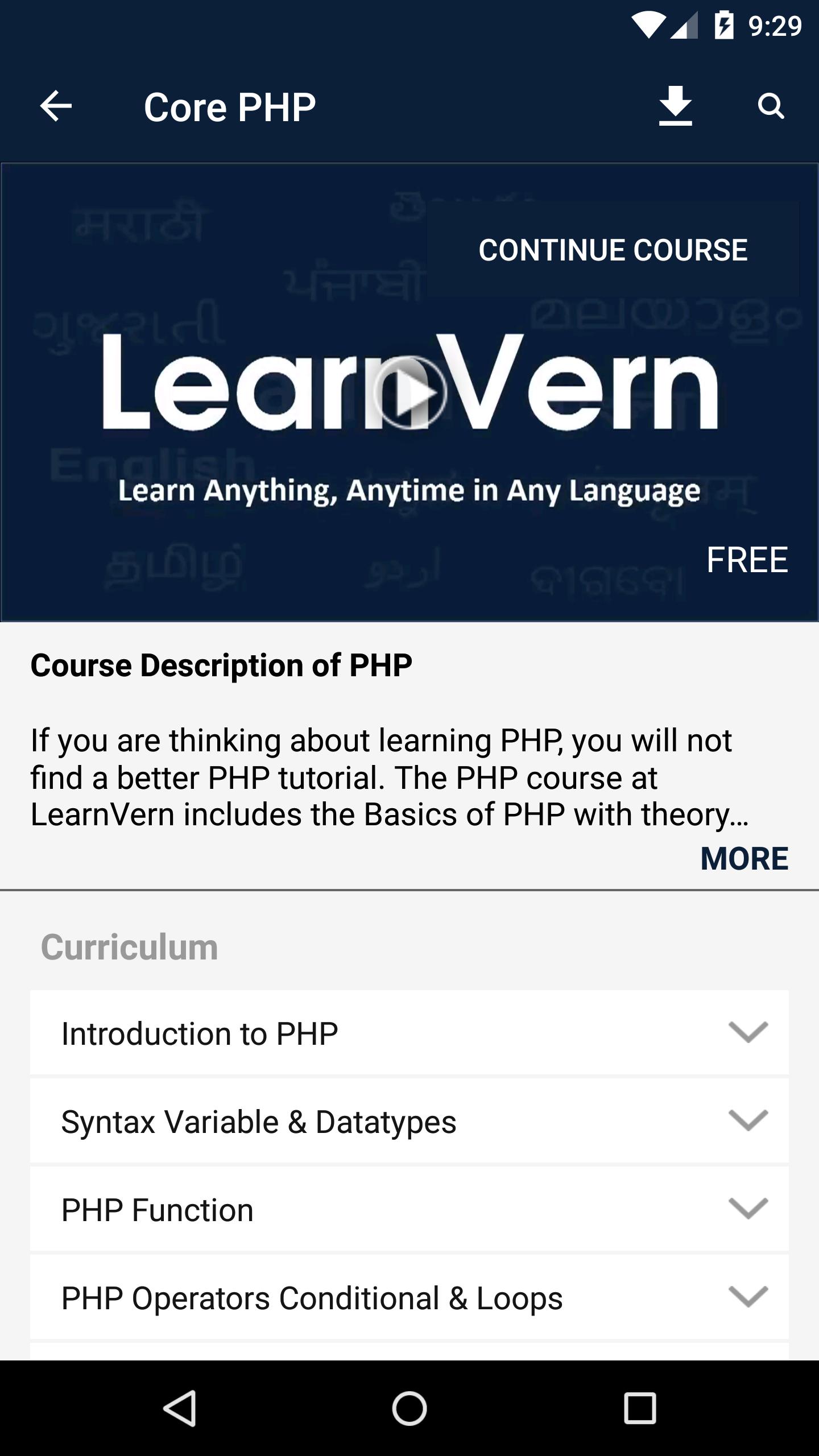 Learn IT Courses for Free in Hindi LearnVern for Android ... - 