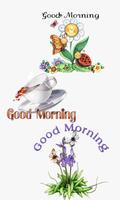 Good morning (sticker  GIF and SMS) Affiche