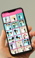 Romantic love stickers poster