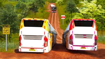 Stunt bus driving sim offroad poster
