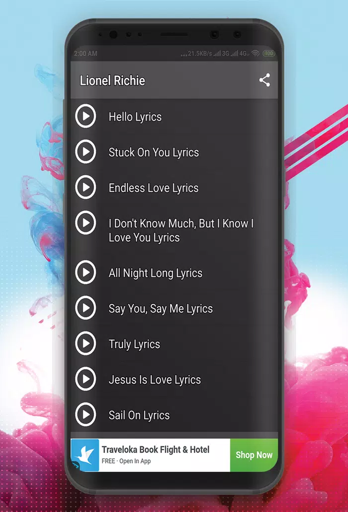 Lionel Richie - Hello Lyrics Mp3 APK pour Android Télécharger