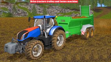 Heavy Farming Tractor Drive 3d capture d'écran 2